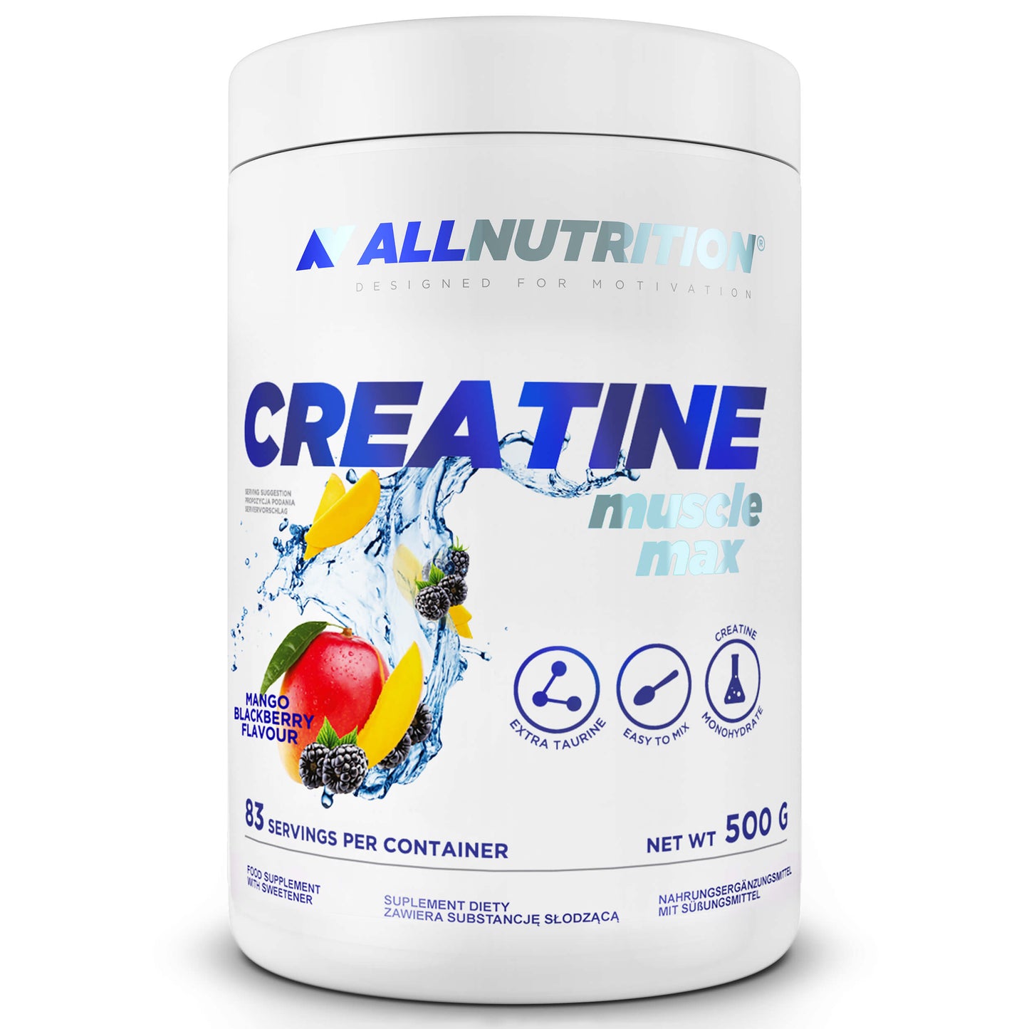 ALLNUTRITION CREATINE MUSCLE MAX 500 g Mango-Kazeņu