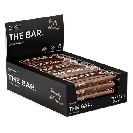 Proteīna batoniņi / THE BAR. 21 x 60 g BOX šokolāde