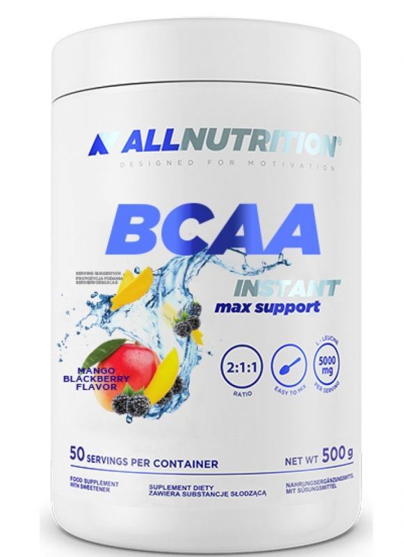 BCAA MAX SUPPORT INSTANT 500 g Mango/Melleņu